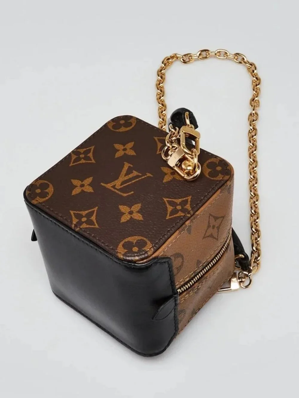 Louis Vuitton Reverse Monogram Coated Canvas/Leather Square Bag